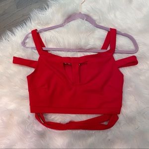 Red party top